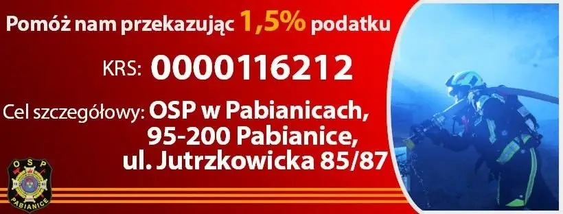 Pożar kombajnu w Pawlikowicach i interwencje OSP Pabianice