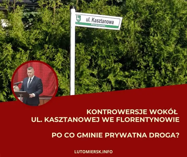 Spór o prywatną drogę we Florentynowie. Mieszkańcy nie chcą przekazać jej gminie