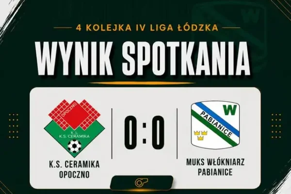 Remis Włókniarza Pabianice w Opocznie