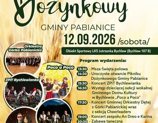Święto Plonów Gminy Pabianice – program pełen atrakcji