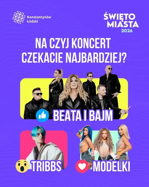 Konstantynów Łódzki szykuje się na święto miasta. Wkrótce koncert Beaty i Bajmu