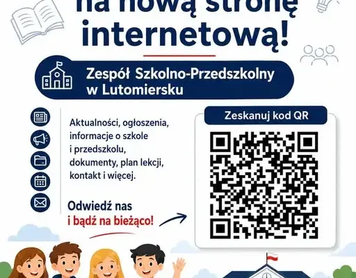 Nowa strona internetowa Zespołu Szkolno-Przedszkolnego w Lutomiersku już dostępna