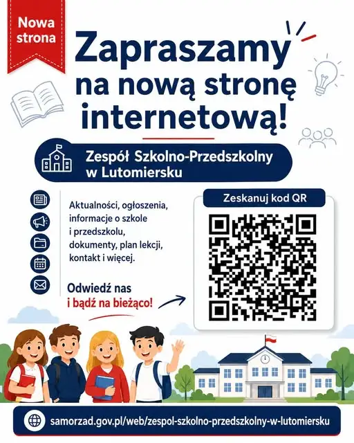 Nowa strona internetowa Zespołu Szkolno-Przedszkolnego w Lutomiersku już dostępna
