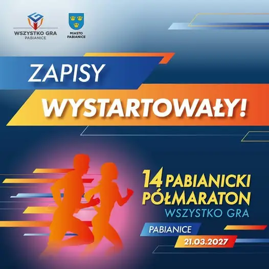 Ruszyły zapisy na 14. Pabianicki Półmaraton – zostało 7 miesięcy na przygotowania