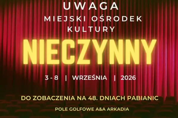 Ośrodek Kultury w Pabianicach zamknięty od 3 do 8 września