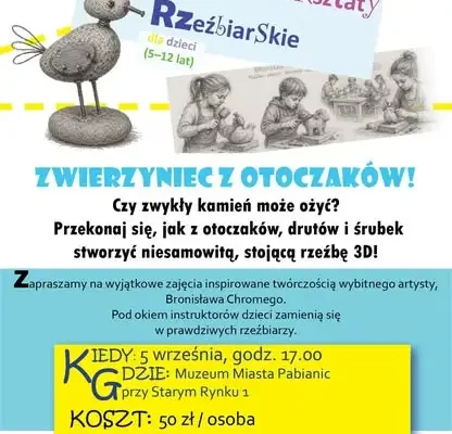 Ostatnie wolne miejsca na warsztaty rzeźbiarskie w Muzeum w Pabianicach