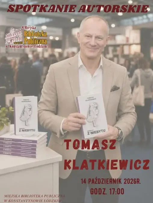 Spotkanie autorskie z Tomaszem Klatkiewiczem w Konstantynowie Łódzkim