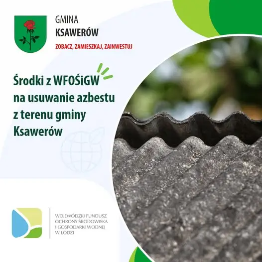 Ksawerów: 15 450 zł na usuwanie azbestu z gminnych nieruchomości