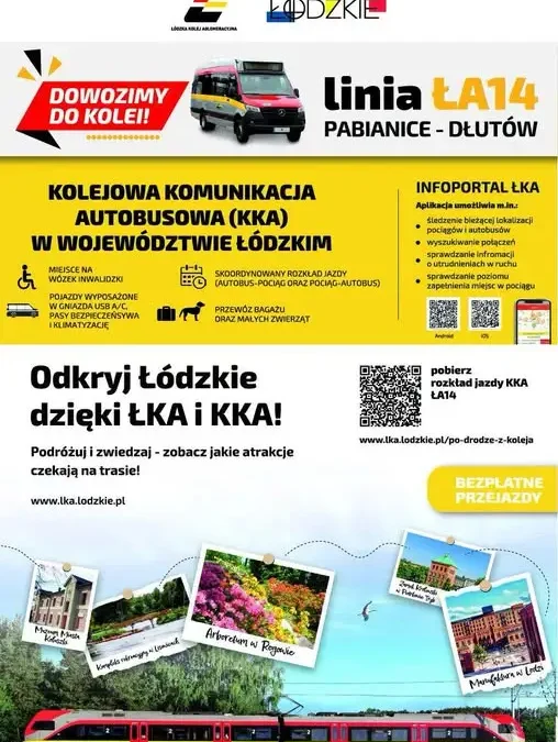 ŁKA i KKA: Wygodne połączenie Pabianic z Dłutowem bez samochodu