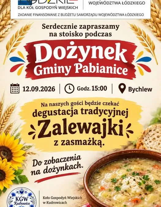 Piknik Dożynkowy w Bychlewie: KGW Kudrowice zapraszają na degustację szalewajki