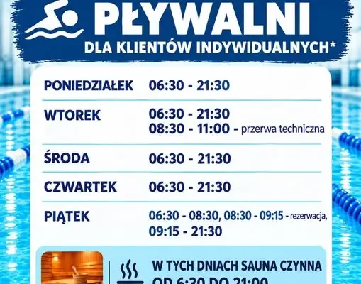 Nowe godziny otwarcia pływalni w Pabianicach