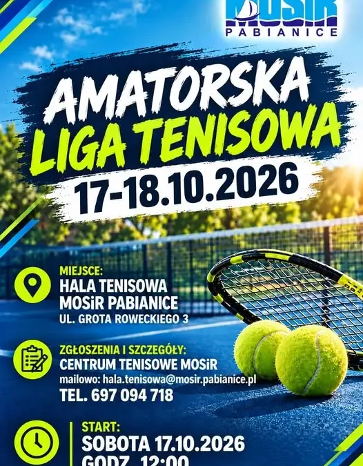 Amatorska Liga Tenisowa w Pabianicach – zapisy trwają