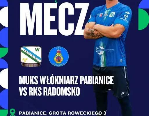 8. kolejka Łódzkiej IV Ligi: MRKS Włókniarz Pabianice podejmie RKS Radomsko