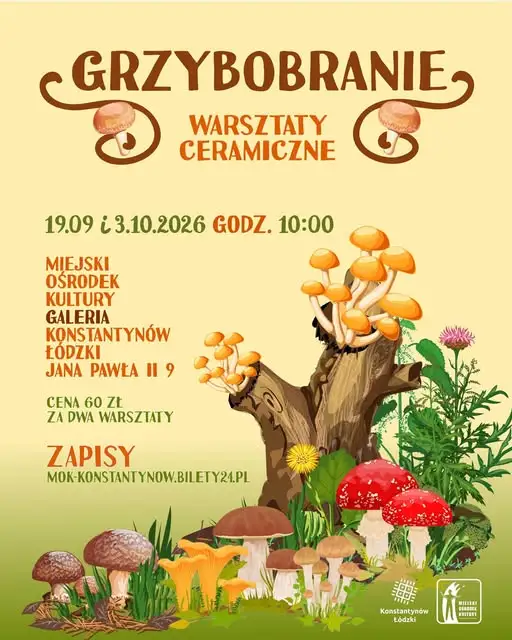 Warsztaty ceramiczne w Konstantynowie Łódzkim – stwórz grzybowe dekoracje