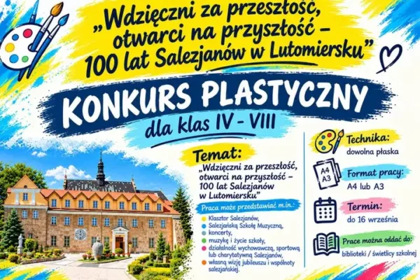 Konkurs plastyczny w Lutomiersku: 100 lat Salezjanów oczami uczniów