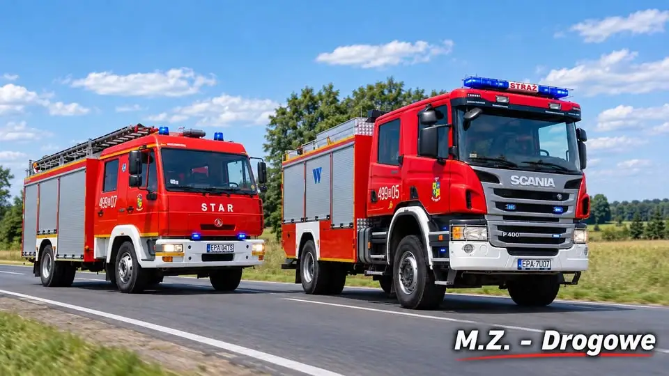Plama ropopochodna na trasie Poleszyn – Dobroń. Akcja strażaków z OSP Dobroń i OSP Orpelów