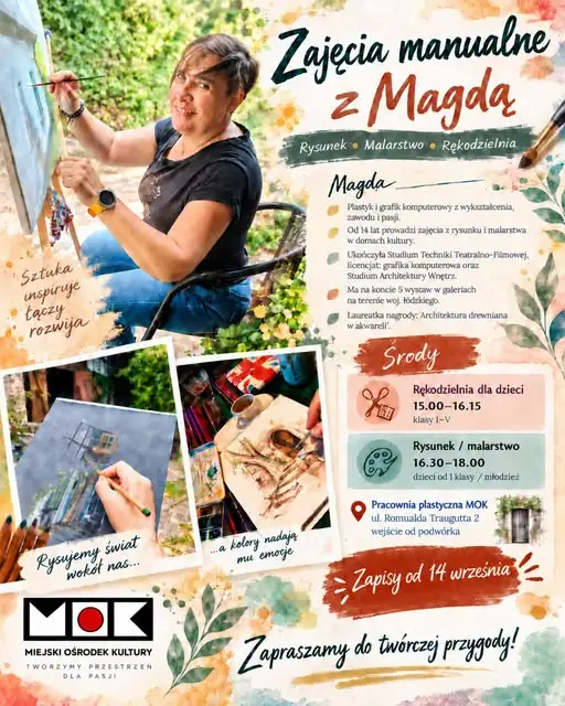 Magda – artystka z pasją. Zapisy na zajęcia plastyczne w MOK