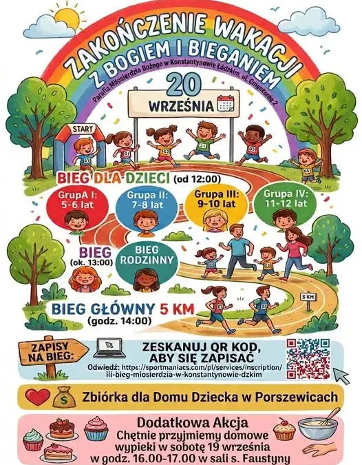 Bieg charytatywny w Konstantynowie Łódzkim – 20 września