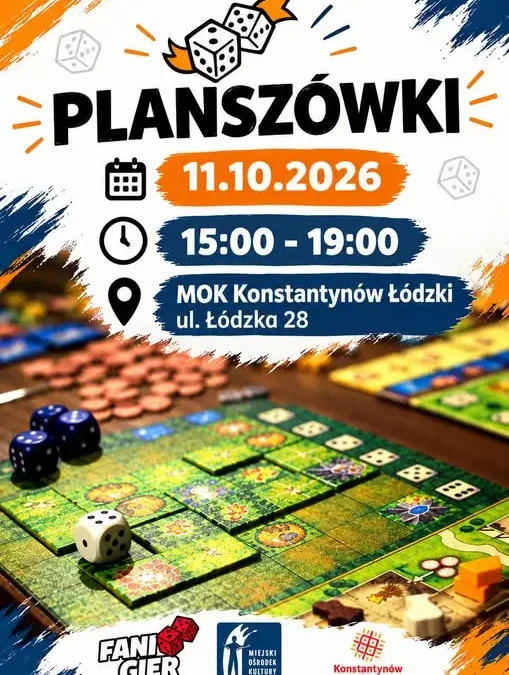 Międzynarodowy Dzień Gier Planszowych w Konstantynowie Łódzkim