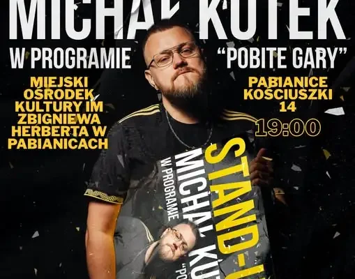 Michał Kutek wystąpi w Pabianicach z programem „Pobite Gary”
