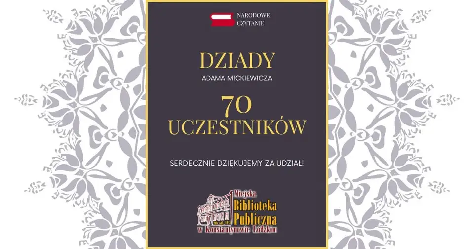 Narodowe Czytanie 2026 w Konstantynowie Łódzkim: młodzież tworzyła fotoinscenizacje „Dziadów”