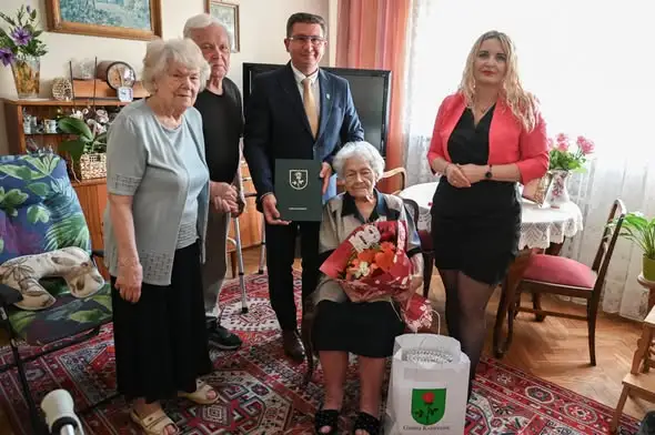 Pani Honorata z gminy Ksawerów świętowała 100. urodziny