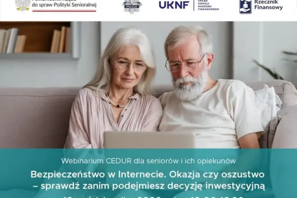 Bezpłatne webinarium UKNF: jak nie dać się oszukać w sieci
