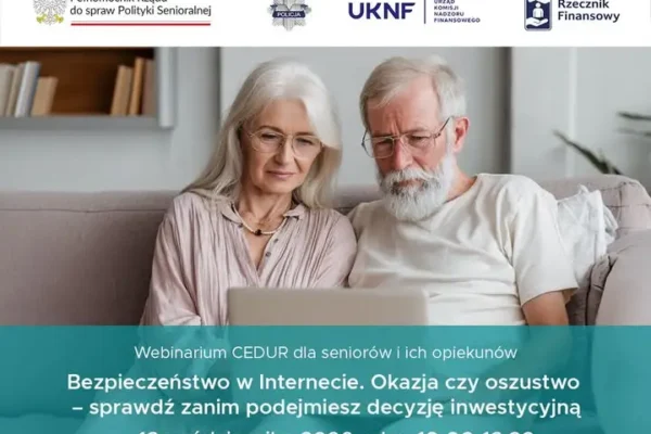Bezpłatne seminarium online UKNF: jak nie dać się oszukać fałszywym inwestycjom