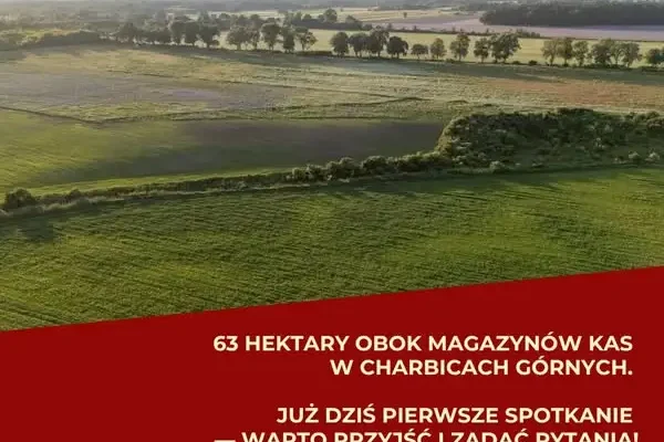 Mieszkańcy Charbic Dolnych i Kazimierza dyskutują o zmianie planu zagospodarowania dla 63 hektarów