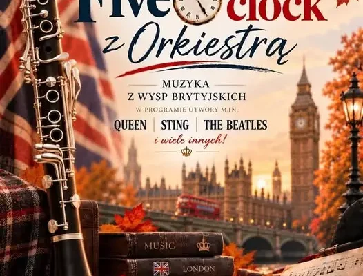 Muzyczna podróż na Wyspy Brytyjskie – koncert „Five o’clock z Orkiestrą” w Petrykozach
