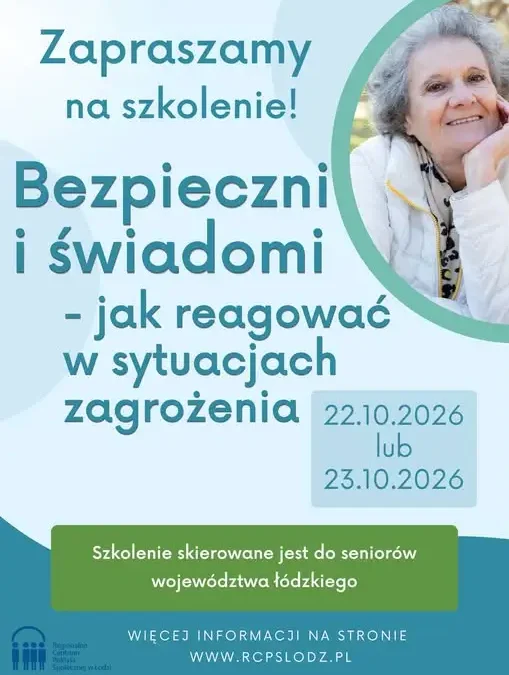 Bezpłatne szkolenie dla seniorów w Łodzi: jak reagować w sytuacjach zagrożenia