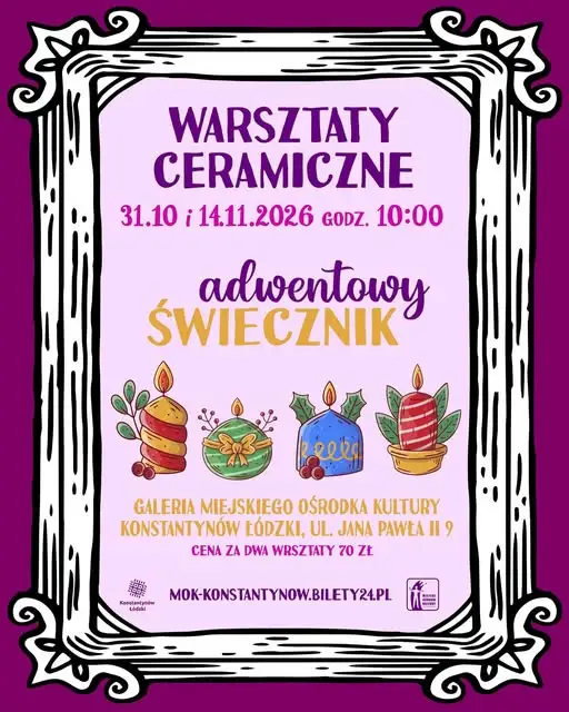 Warsztaty adwentowe z gliny w Konstantynowie Łódzkim – zapisy trwają