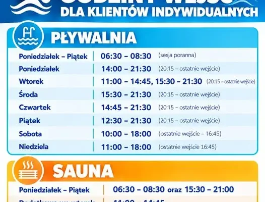 Pływalnia w Pabianicach – sprawdź godziny wejść dla gości indywidualnych