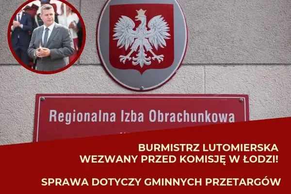 Burmistrz Lutomierska przed komisją orzekającą w Łodzi. Posiedzenie już 22 października