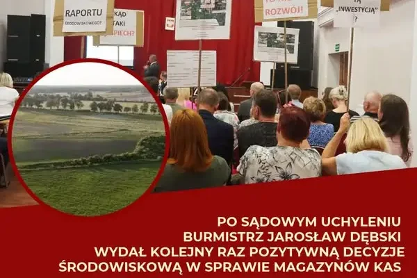 Burmistrz Lutomierska ponownie zatwierdził środowiskowo magazyny KAS w Charbicach