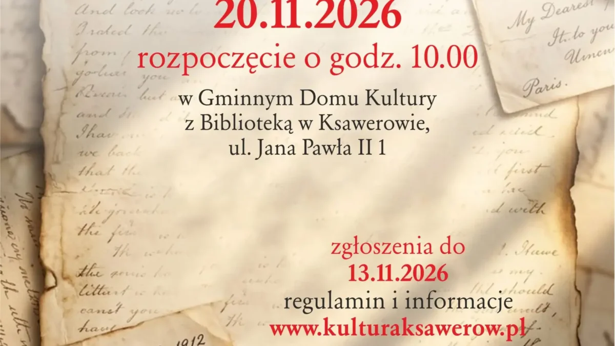 Gminny Konkurs Poezji i Prozy „Głosy Dwudziestolecia Międzywojennego” w Ksawerowie